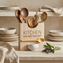 Wooden Utensil Holder